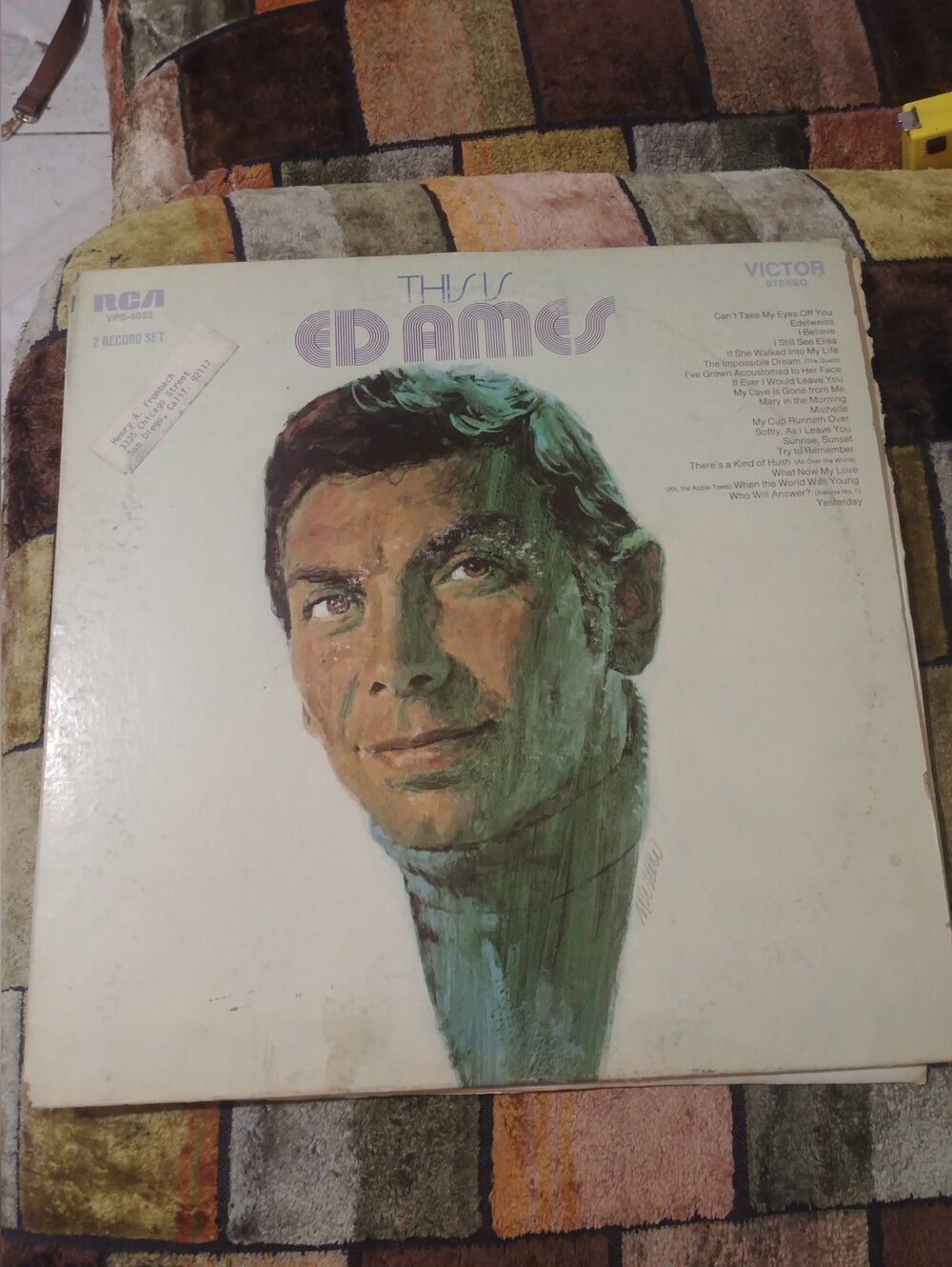 Ed Ames 33 Rpm 1970 Vinil Lp